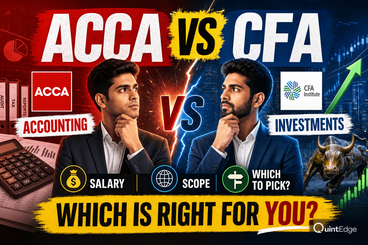 ACCA vs CFA: Accounting vs Investments — Salary, Scope & Which to Pick