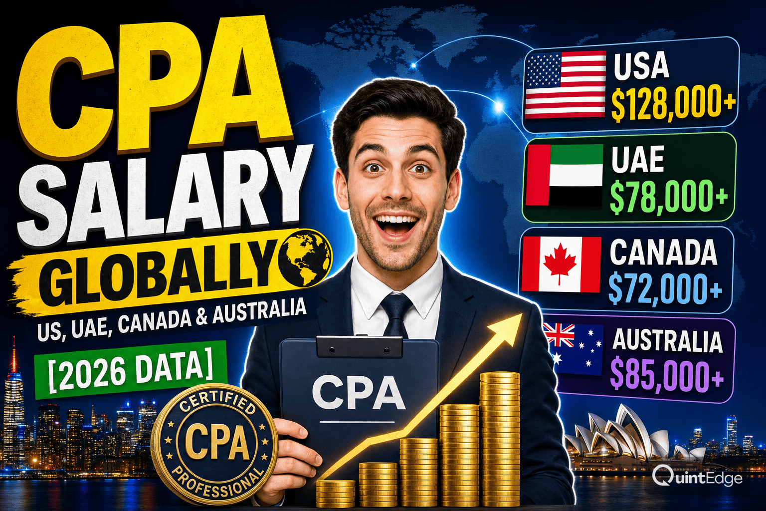 CPA Salary Globally: US, UAE, Canada & Australia [2026 Data]