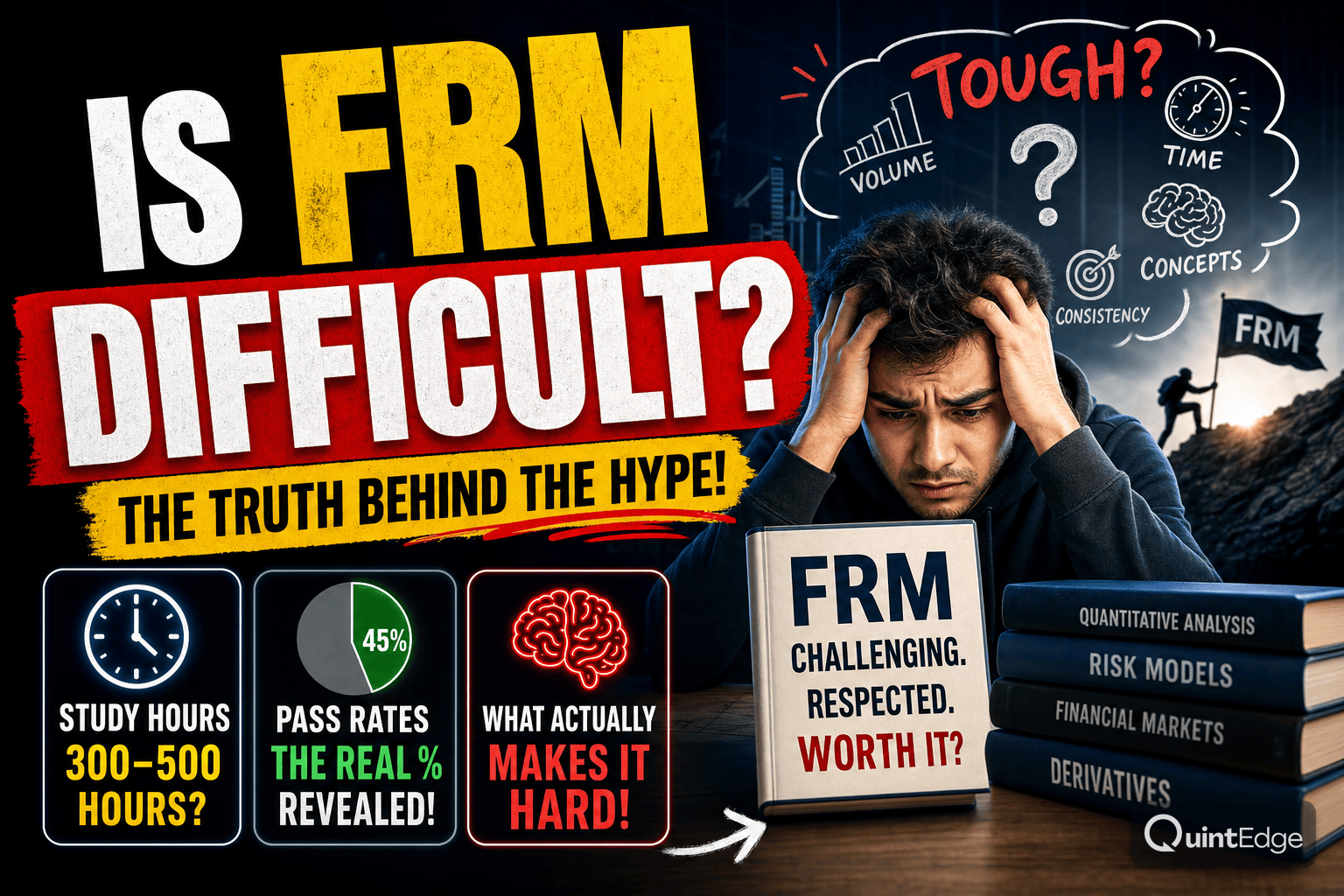 Is FRM Difficult? Study Hours, Pass Rates & What Actually Makes It Hard
