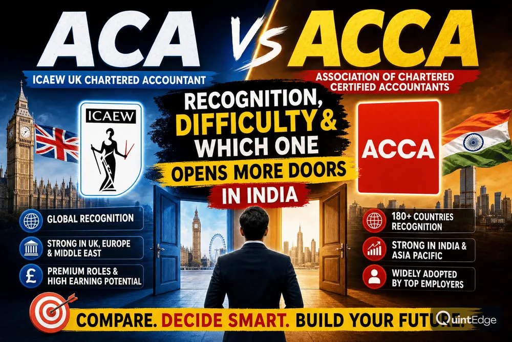 ACA vs ACCA: Recognition, Difficulty & Which One Opens More Doors in India