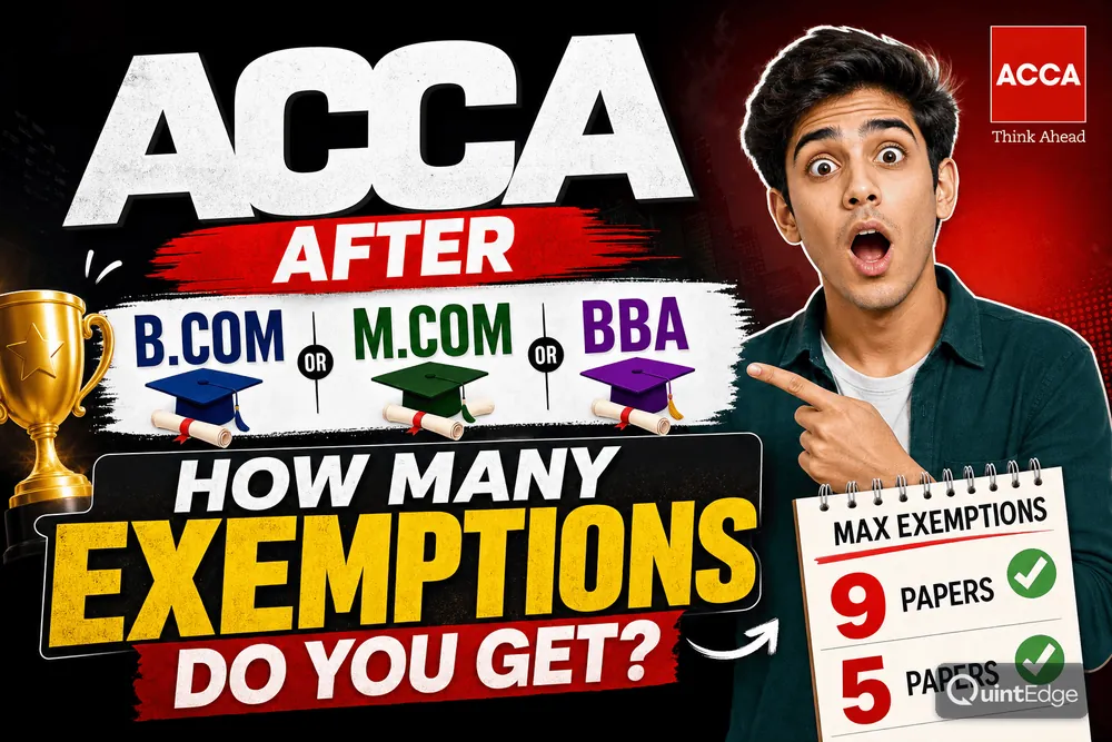 ACCA After B.Com, M.Com or BBA: How Many Exemptions Do You Get?