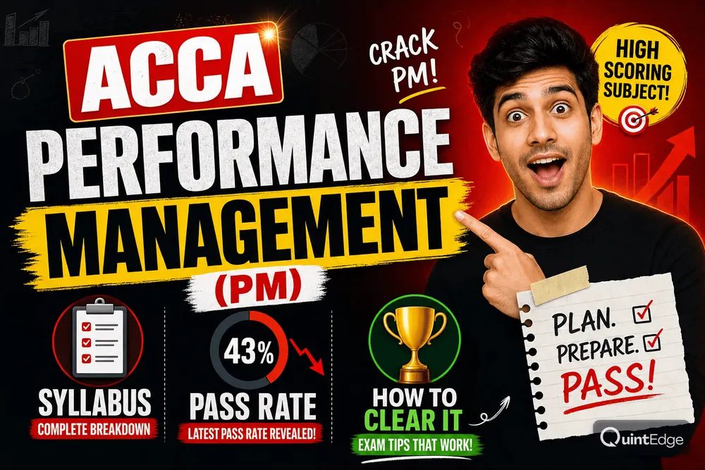 ACCA Performance Management (PM): Syllabus, Pass Rate & How to Clear It