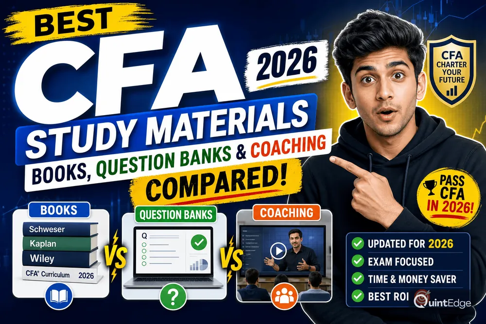 Best CFA Study Materials 2026: Books, Question Banks and Coaching Compared