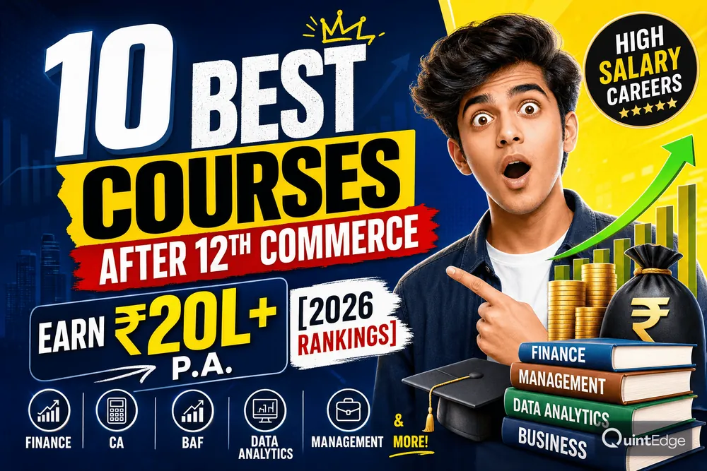 10 Best Courses After 12th Commerce: Earn ₹20L+ p.a. [2026 Rankings]
