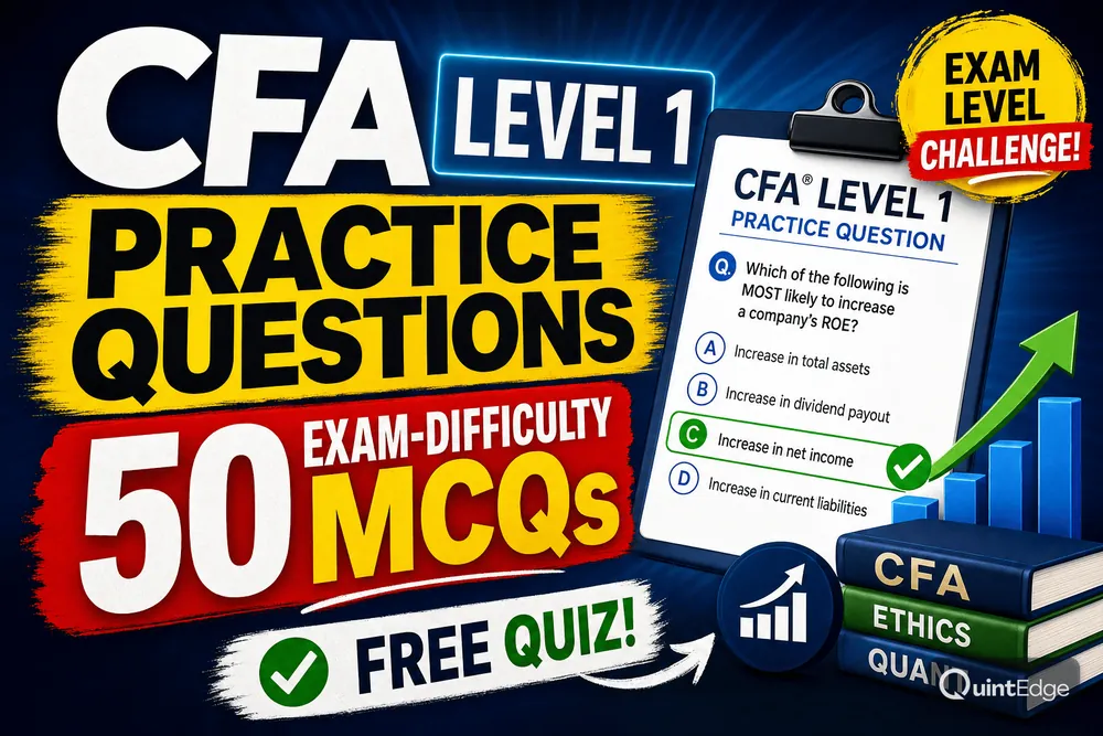 CFA Level 1 Practice Questions: 50 Exam-Difficulty MCQs [Free Quiz]
