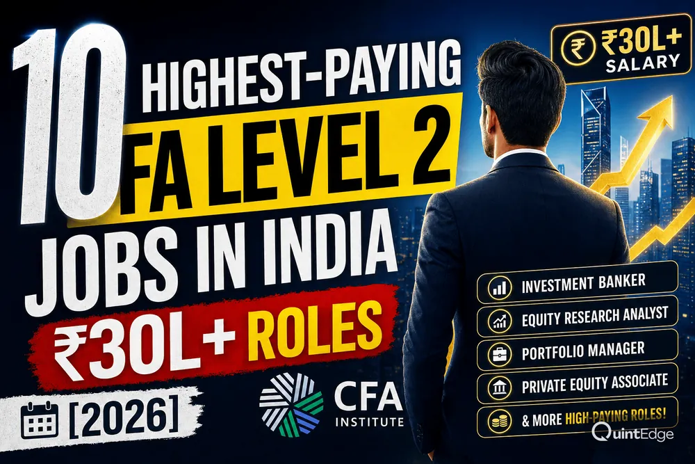 10 Highest-Paying CFA Level 2 Jobs in India: ₹30L+ Roles [2026]