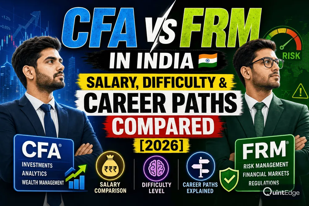 CFA vs FRM in India: Salary, Difficulty and Career Paths Compared for 2026
