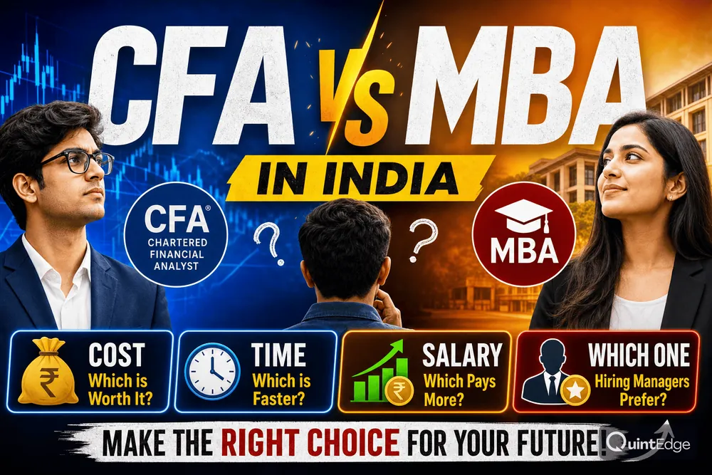 CFA vs MBA in India: Cost, Time, Salary & Which One Hiring Managers Prefer