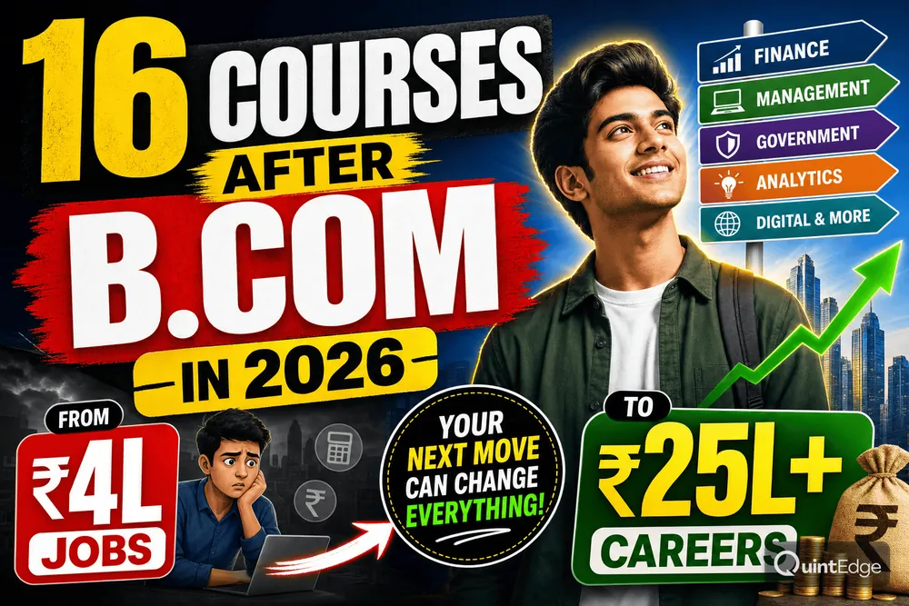 16 Courses After B.Com in 2026: From ₹4L Jobs to ₹25L+ Careers