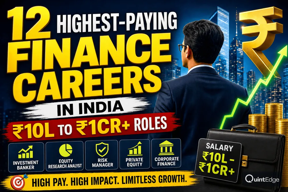 12 Highest-Paying Finance Careers in India with Salary Ranges for 2026