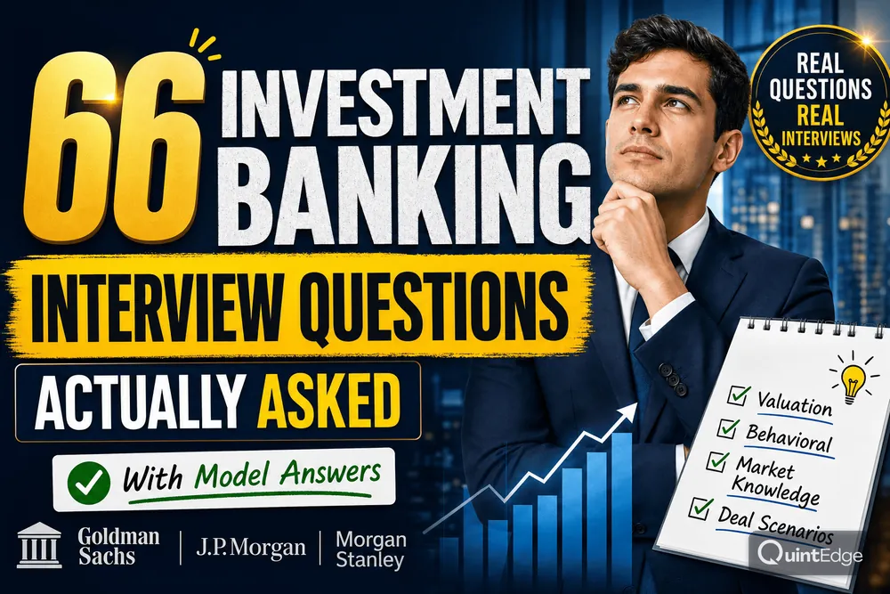 66 Investment Banking Interview Questions Actually Asked [With Model Answers]